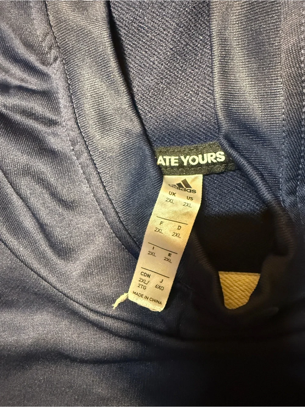 adidas Navy‎ & Gold NCU Hooded Athletic Pullover